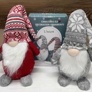 New Plush Christmas Gnomes Set Of 2
